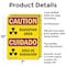 Signmission Radiation & Laser Sign, 10 in H x 7 in W, Aluminum, Rectangle OS-2PACK-CR-A-710-L-10184 - alternate 7